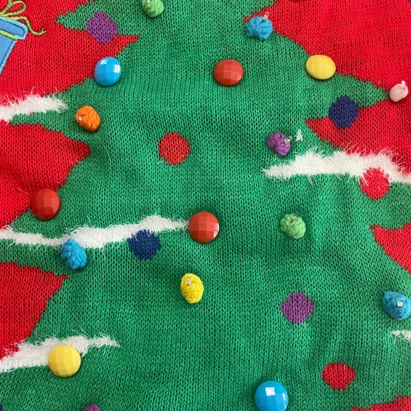 Blinking lights Christmas Tree Ugly Sweater - Picture 6 of 6